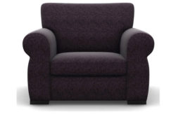 Heart of House Chloe Tweed Fabric Chair - Purple